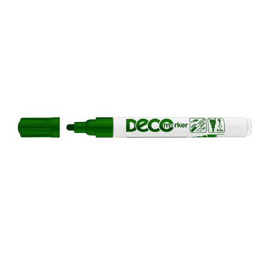 Lakový popisovač, 2-4 mm, ICO "Decomarker", zelený