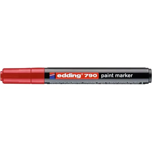 Lakový popisovač, 2-3 mm, EDDING "790", červený