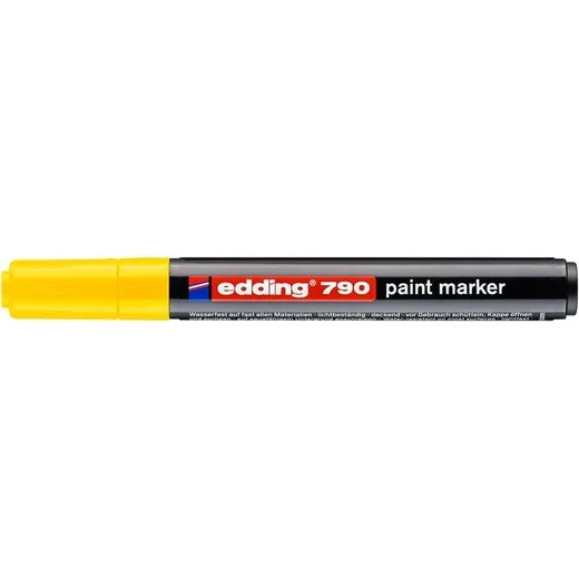 Lakový popisovač, 2-3 mm, EDDING "790", žltý