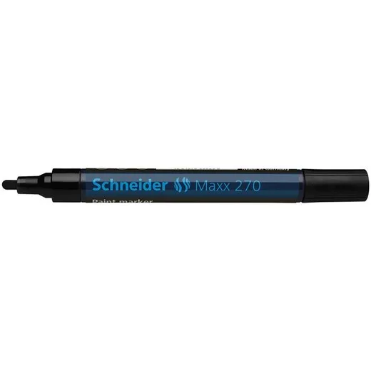 Lakový popisovač, 1-3 mm, SCHNEIDER "Maxx 270", čierny