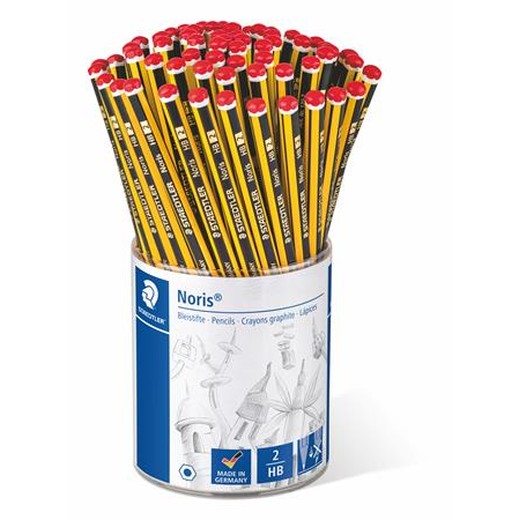 Grafitová ceruzka, displej, HB, šesťhranná, STAEDTLER "Noris"