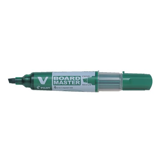 Popisovač na tabule, 2,2-5,2 mm, zrezaný hrot, PILOT "V-Board Master", zelený
