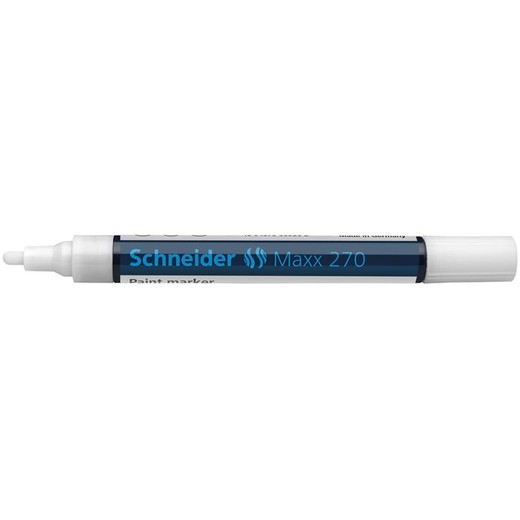 Lakový popisovač, 1-3 mm, SCHNEIDER "Maxx 270", biely