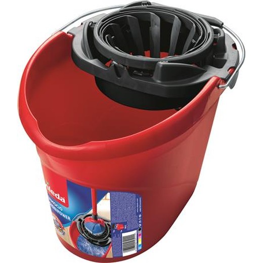 Vedro so žmýkacím košom, VILEDA "Supermop", červené