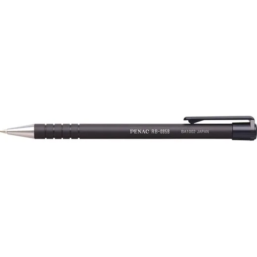 Guľôčkové pero, 0,7 mm, stláčací mechanizmus, PENAC "RB-085B", čierne