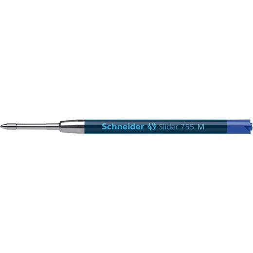 Náplň do guľôčkových pier, 0,5 mm, SCHNEIDER "Slider 755", modrá