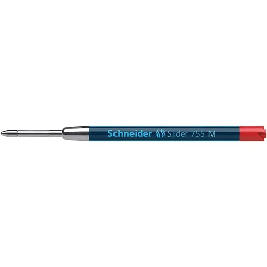 Náplň do guľôčkových pier, 0,5 mm, SCHNEIDER "Slider 755", červená