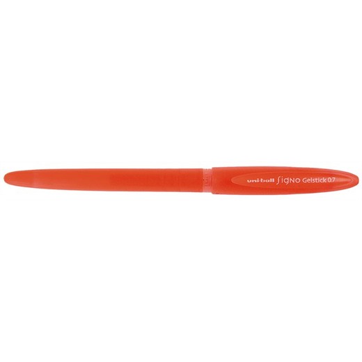 Gélové pero, 0,4 mm, s vrchnákom, UNI "UM-170", červené