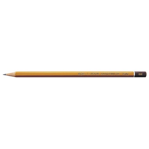 Grafitová ceruzka, 6H, šesťhranná, KOH-I-NOOR "1500"