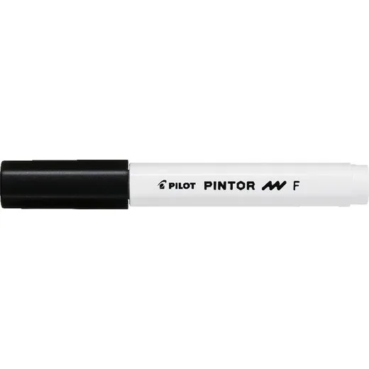 Dekoračný popisovač, 1 mm, PILOT "Pintor F", čierna