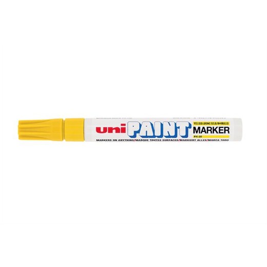Lakový popisovač, 2,2-2,8 mm, UNI "PX-20", žltý