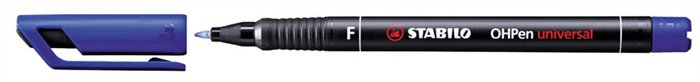 Permanentný popisovač, 0,7 mm, STABILO "OHPen F", modrý