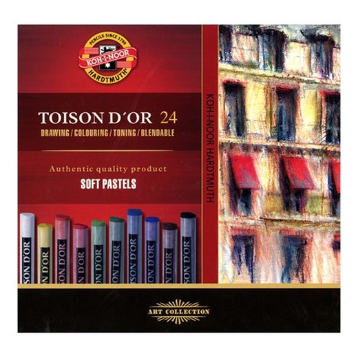 Krieda, prašná, KOH-I-NOOR "Toison 8514/24", 24 rôznych farieb