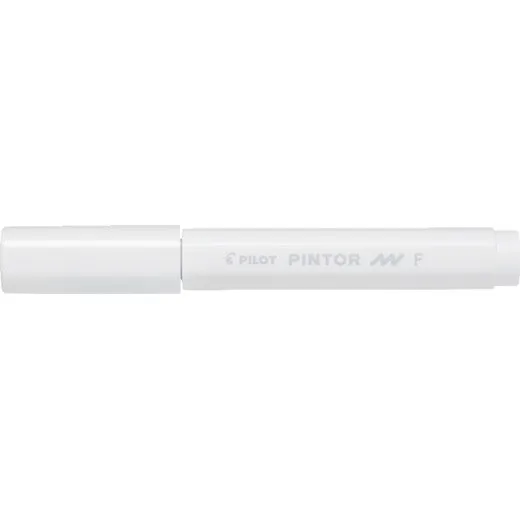 Dekoračný popisovač, 1 mm, PILOT "Pintor F", biela