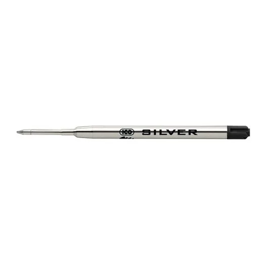 Náplň do guľôčkových pier, 0,8 mm, ICO "Silver", čierna