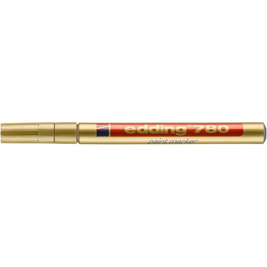 Lakový popisovač, 0,8 mm, EDDING "780", zlatý