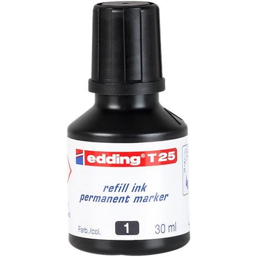 Náplň do permanentných popisovačov, EDDING "T25", čierna