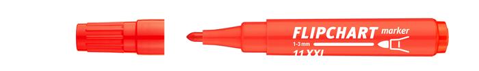 Popisovač na flipchartové tabule, 1-3 mm, kužeľový hrot, ICO "Artip 11 XXL", červený