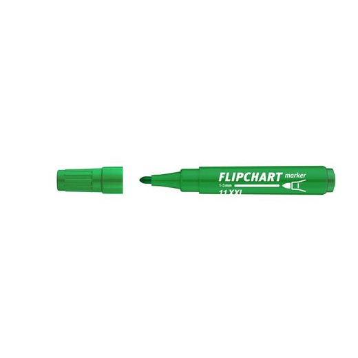 Popisovač na flipchartové tabule, 1-3 mm, kužeľový hrot, ICO "Artip 11 XXL", zelený