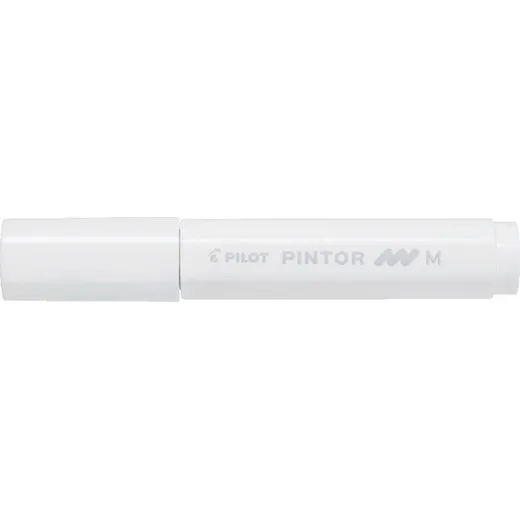 Dekoračný popisovač, 1,4 mm, PILOT "Pintor M", biely