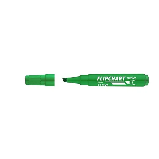 Popisovač na flipchartové tabule, 1-4 mm, zrezaný hrot, ICO "Artip 12 XXL", zelený