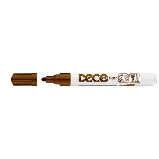 Lakový popisovač, 2-4 mm, ICO "Decomarker", hnedý