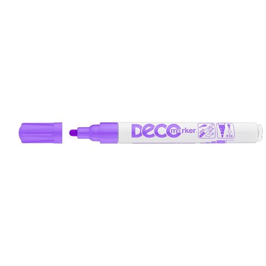 Lakový popisovač, 2-4 mm, ICO "Decomarker", fialový