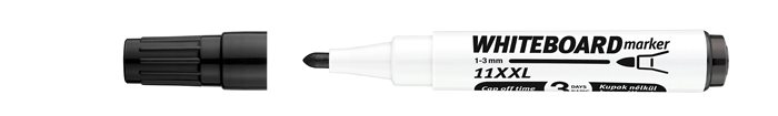 Popisovač na tabule a flipchartové tabule, 1-3 mm, kužeľový hrot, ICO "Plan 11 XXL", čierny