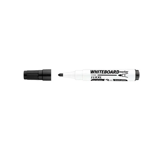 Popisovač na tabule a flipchartové tabule, 1-3 mm, kužeľový hrot, ICO "Plan 11 XXL", čierny