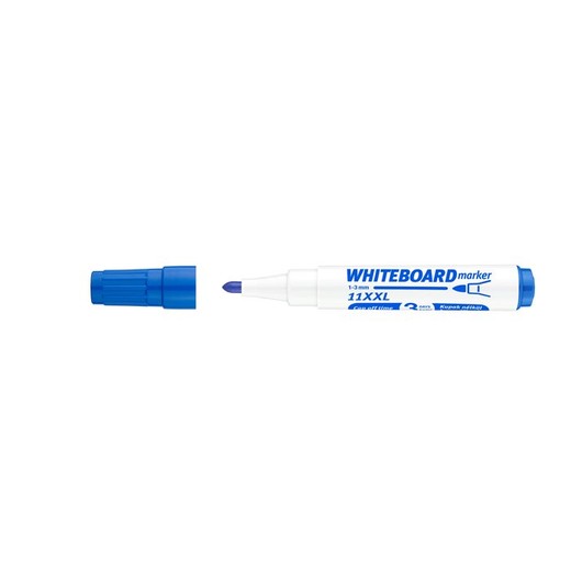 Popisovač na tabule a flipchartové tabule, 1-3 mm, kužeľový hrot, ICO "Plan 11 XXL", modrý