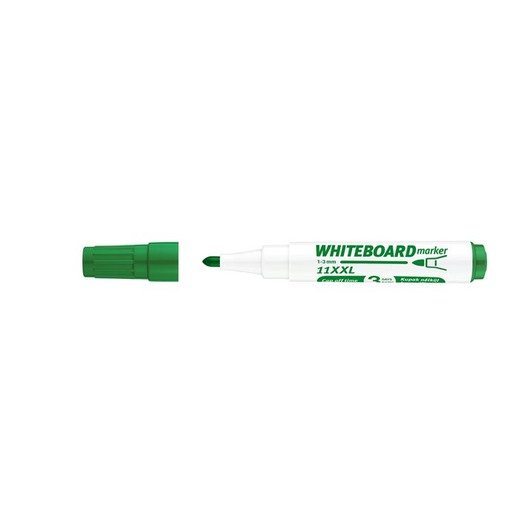 Popisovač na tabule a flipchartové tabule, 1-3 mm, kužeľový hrot, ICO "Plan 11 XXL", zelený