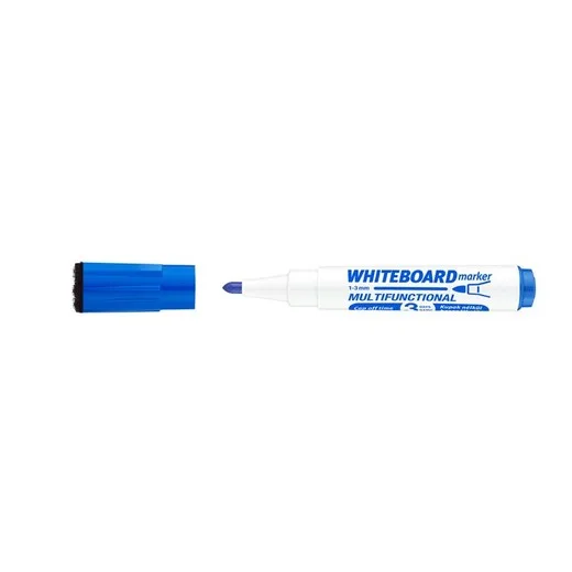 Popisovač na tabule, 1-3 mm, multifunkčný, ICO "Markeraser", modrý