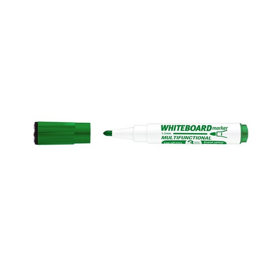 Popisovač na tabule, 1-3 mm, multifunkčný, ICO "Markeraser", zelený