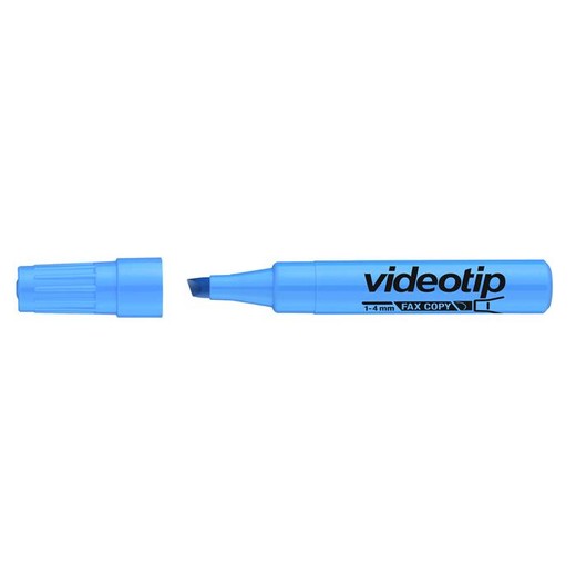 Zvýrazňovač, 1-4 mm, ICO "Videotip", modrý