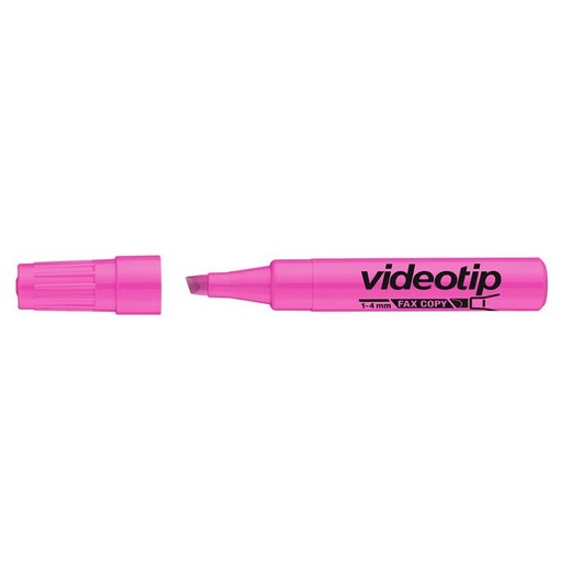 Zvýrazňovač, 1-4 mm, ICO "Videotip", ružový