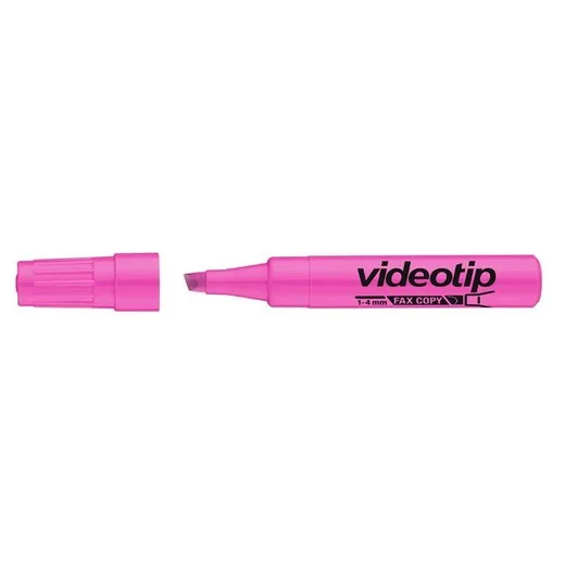 Zvýrazňovač, 1-4 mm, ICO "Videotip", ružový