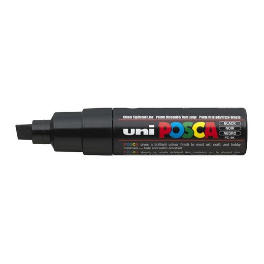 Dekoračný popisovač, 8 mm, UNI "Posca PC-8K", čierny