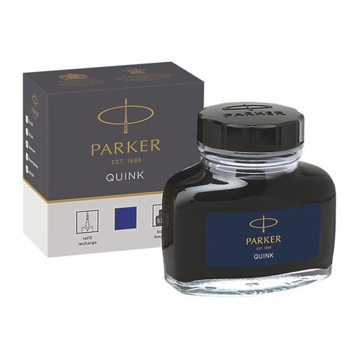 Atrament v sklenej fľaštičke, PARKER "Royal", modrý