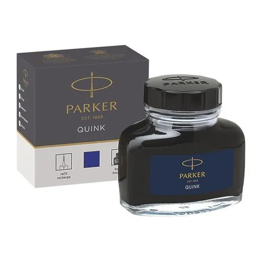 Atrament v sklenej fľaštičke, PARKER "Royal", modrý