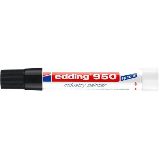 Permanentný popisovač, 10 mm, kužeľový, EDDING "950", čierny