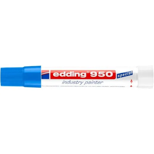 Permanentný popisovač, 10 mm, kužeľový, EDDING "950", modrý