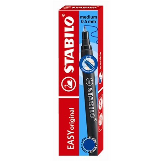 Náplň do rollerov, 0,5 mm, STABILO "Easy original", modrá
