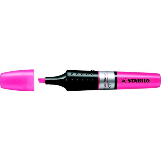 Zvýrazňovač, 2-5 mm, STABILO "Luminator", ružová