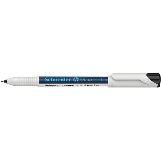 Popisovač, OHP, 0,4 mm, SCHNEIDER "Maxx 221 S", čierny