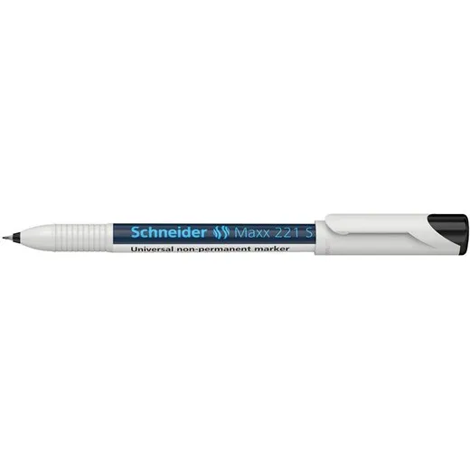 Popisovač, OHP, 0,4 mm, SCHNEIDER "Maxx 221 S", čierny
