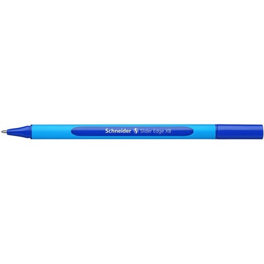 Guľôčkové pero, 0,7 mm, s vrchnákom, SCHNEIDER "Slider Edge XB", modré