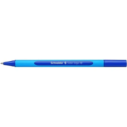 Guľôčkové pero, 0,7 mm, s vrchnákom, SCHNEIDER "Slider Edge XB", modré