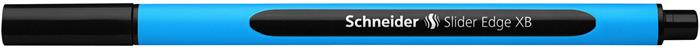 Guľôčkové pero, 0,7 mm, s vrchnákom, SCHNEIDER "Slider Edge XB", čierne