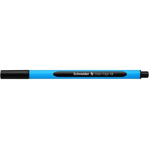 Guľôčkové pero, 0,7 mm, s vrchnákom, SCHNEIDER "Slider Edge XB", čierne