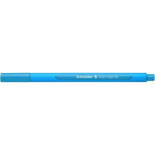 Guľôčkové pero, 0,7 mm, s vrchnákom, SCHNEIDER "Slider Edge XB", svetlomodré